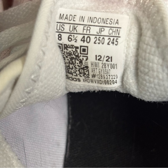 Adidas sz 8 Fluidflow 2.0 Running Shoe Casual Sneaker White Coral - Picture 8 of 9